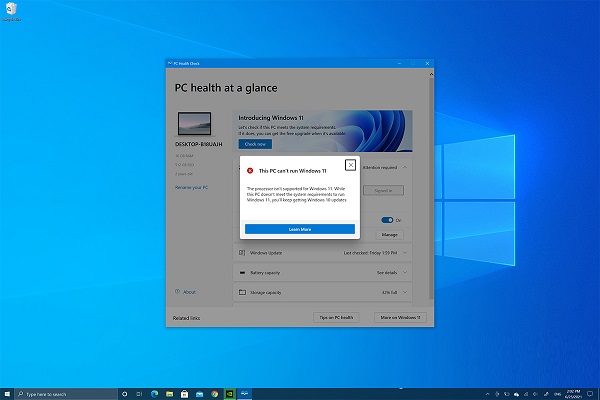PC health check Reddit