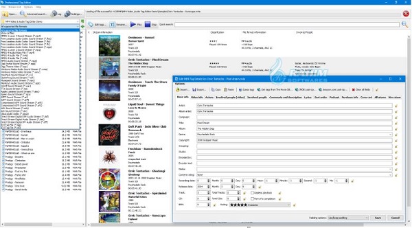 3delite MP4 Video and Audio Tag Editor