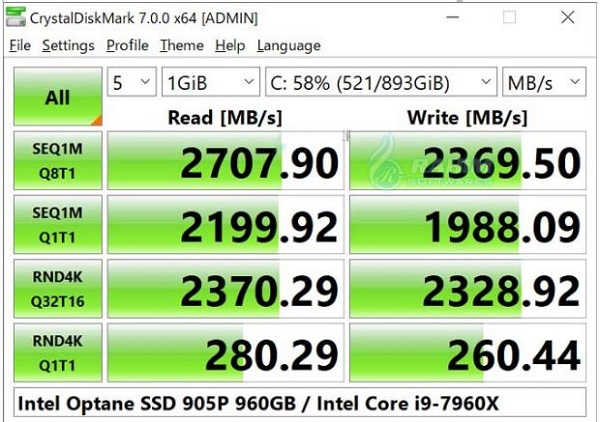 CrystalDiskMark Windows 10