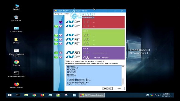 Hiren's boot CD Windows 10