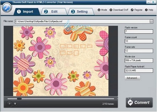Download ThunderSoft Flash to HTML5 Converter