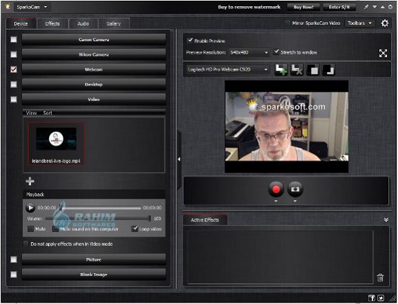 How to use SparkoCam