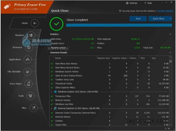 Privacy Eraser vs CCleaner