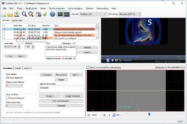 Subtitle edit online