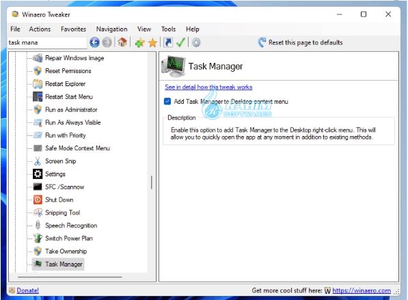 Winaero Tweaker portable