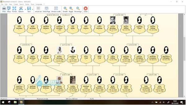 3D family tree software