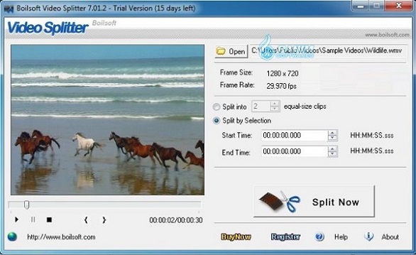 Boilsoft Video Splitter Portable