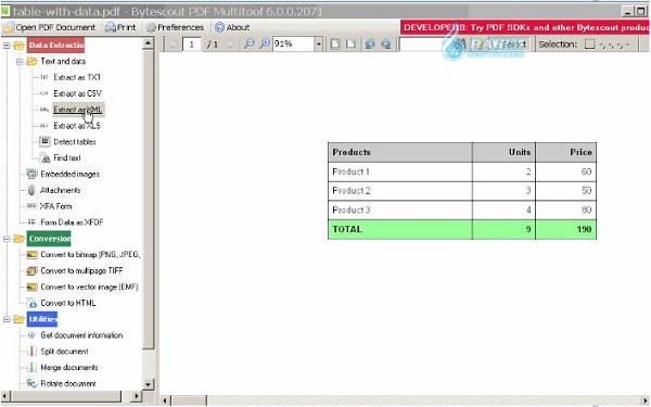 Bytescout installer