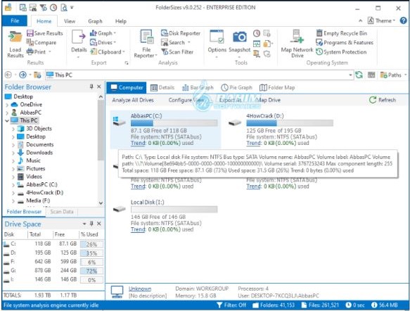FolderSizes Enterprise Edition