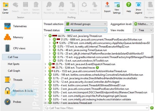 JProfiler remote profiling