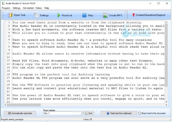 PDF audio Reader for PC