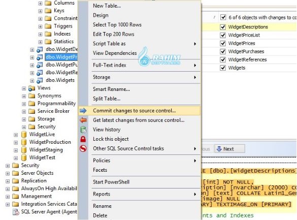 SQL source control Visual Studio