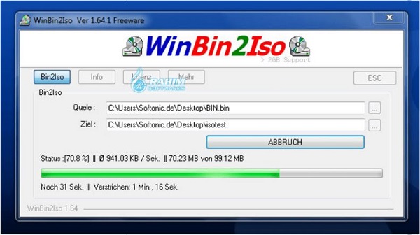 WinBin2Iso portable