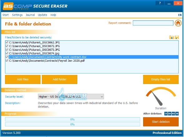 ASCOMP Secure Eraser Review