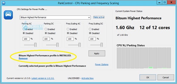 Bitsum Highest Performance vs Ultimate Performance