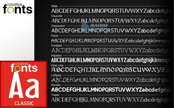 Creative Fonts Wonderful Collection