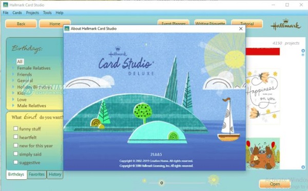 Hallmark card Studio Deluxe 2021 upgrade