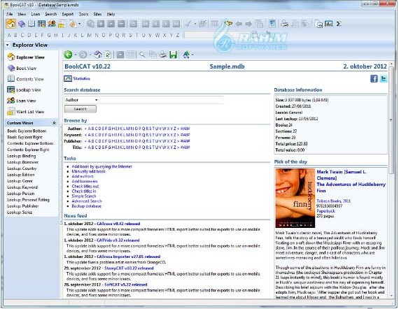 Media catalog software