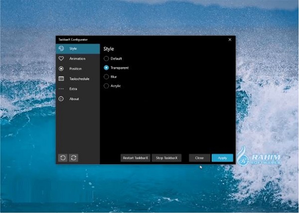 TaskbarX free download for Windows 10