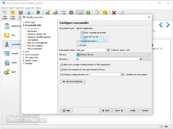 Install4j launcher
