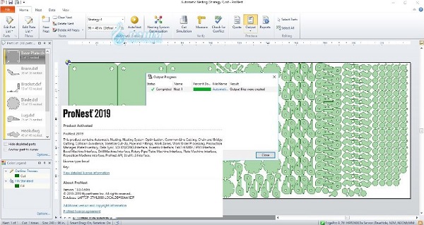ProNest nesting software
