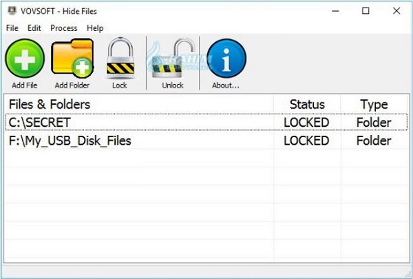 VovSoft Hide Files