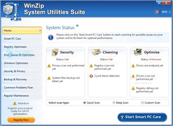 WinZip Ultimate PC Care