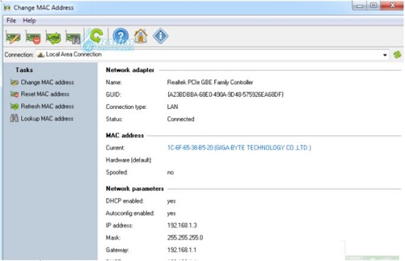 MAC address Changer for MAC