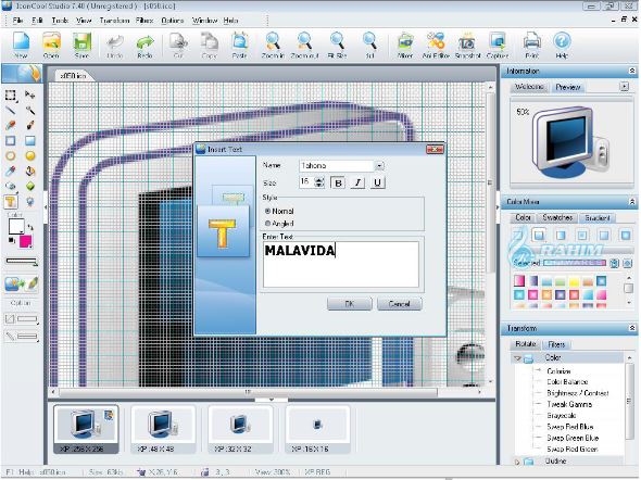 32-bit icon editor