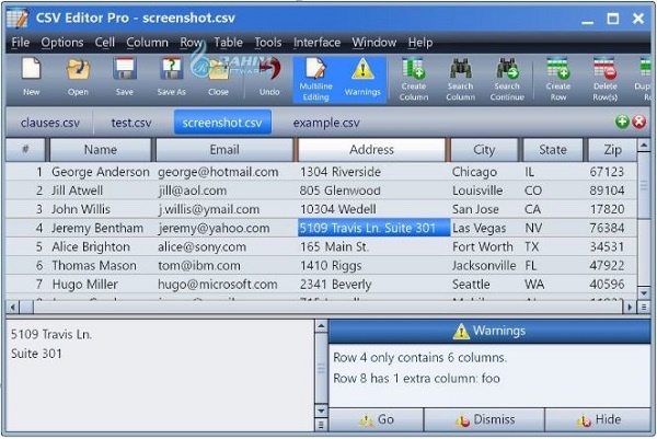 CSV Editor download Windows 7