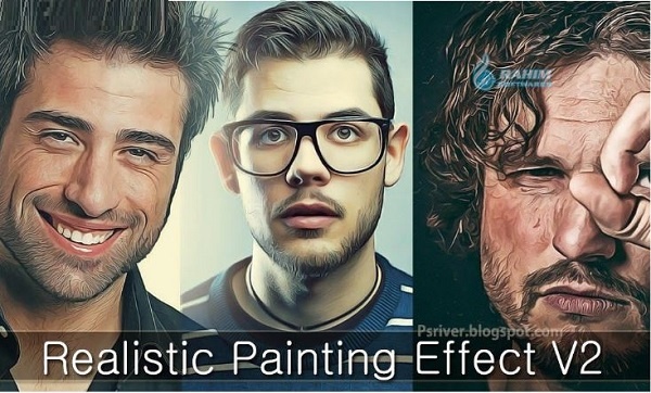 Real Paint Photoshop Action free Download