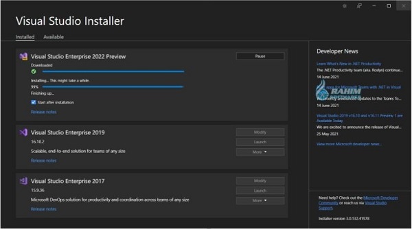 Visual Studio Installer