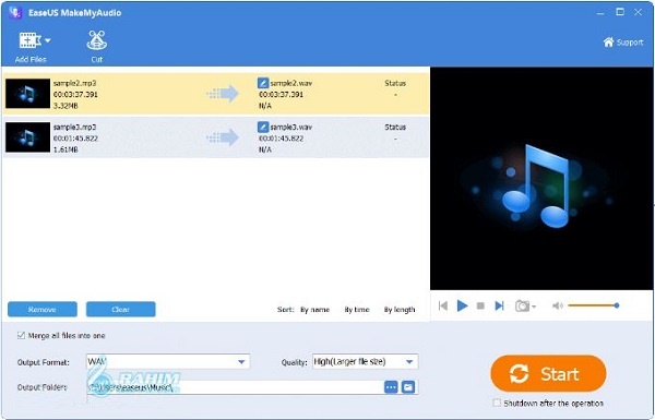 Download EaseUS MakeMyAudio