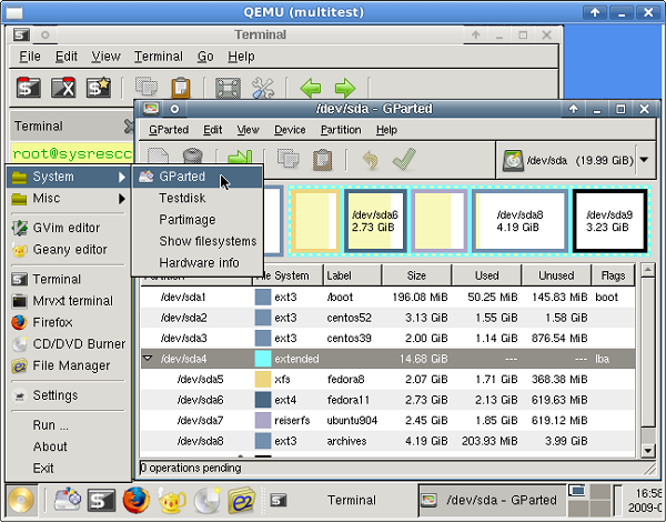 SystemRescueCd USB