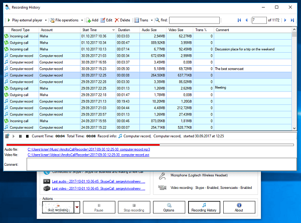 TalkHelper Call Recorder for Skype