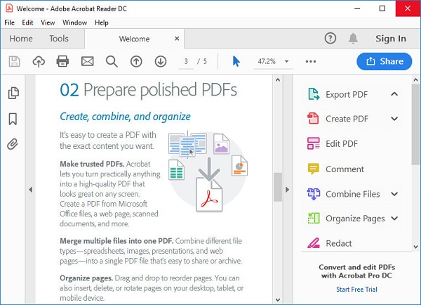 Adobe Acrobat Reader DC online