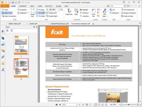 Foxit Reader free download