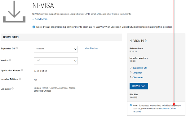 NI VISA download