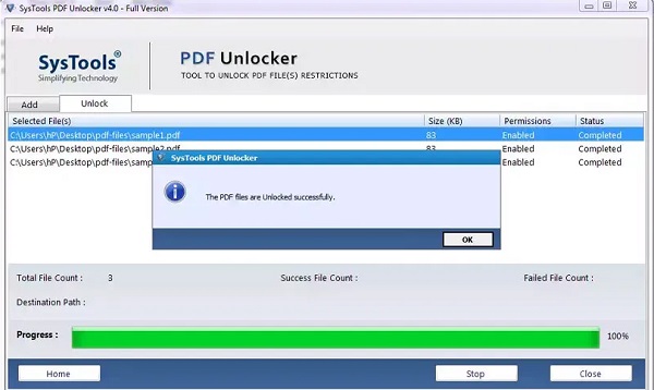 SysTools PDF Unlocker Portable