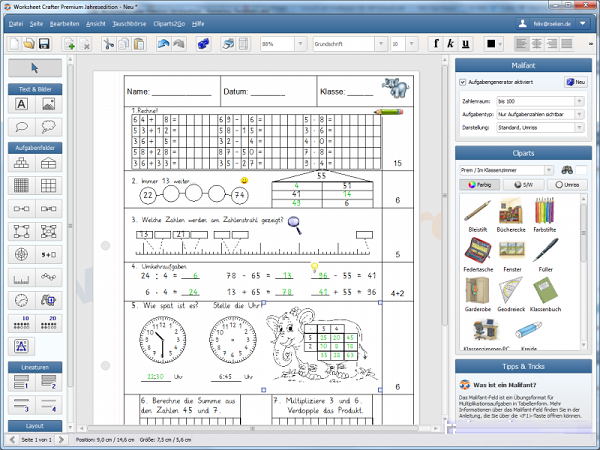 Worksheet in accounting