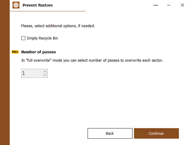 make deleted files unrecoverable