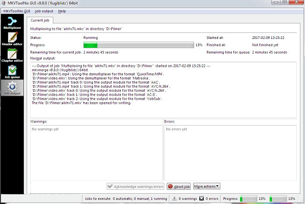 MKVToolNix for Windows 7