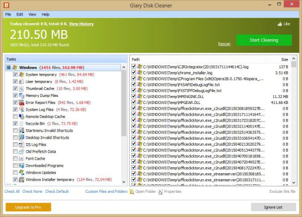 glary disk cleaner portable
