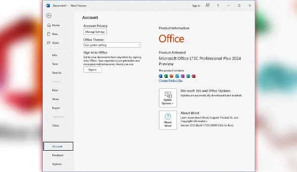 Microsoft Office 2024 Pro Plus 2408