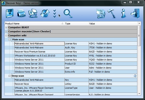 Recover Keys 2025