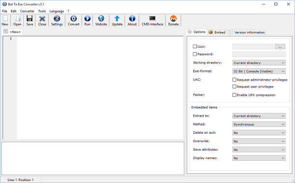 Advanced BAT to EXE Converter 2025
