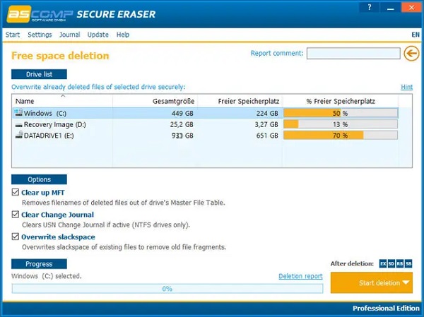 Secure Eraser Professional 2025