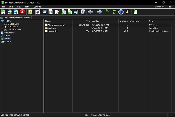 EF CheckSum Manager 2025