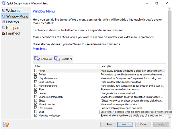 Download Actual Window Menu 8